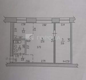 2-к квартира, вторичка, 40м2, 2/5 этаж