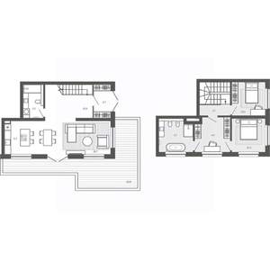 3-к квартира, строящийся дом, 135м2, 1/9 этаж