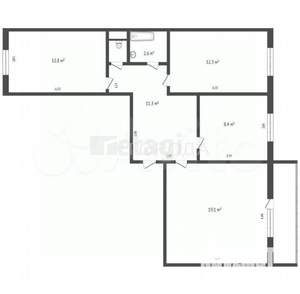 3-к квартира, вторичка, 68м2, 5/10 этаж