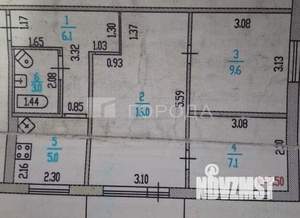3-к квартира, вторичка, 49м2, 2/5 этаж