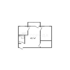 2-к квартира, вторичка, 44м2, 2/3 этаж