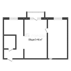 2-к квартира, вторичка, 46м2, 4/5 этаж