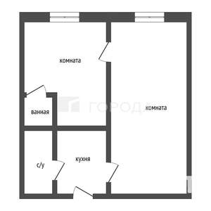 2-к квартира, вторичка, 24м2, 2/5 этаж