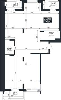 4-к квартира, строящийся дом, 130м2, 5/15 этаж
