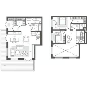 3-к квартира, строящийся дом, 149м2, 1/9 этаж