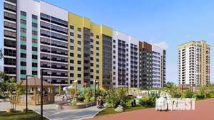 2-к квартира, строящийся дом, 54м2, 7/10 этаж