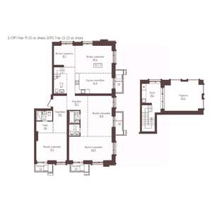 5-к квартира, вторичка, 184м2, 19/23 этаж