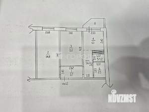 2-к квартира, вторичка, 43м2, 6/10 этаж