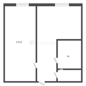 1-к квартира, вторичка, 33м2, 5/10 этаж