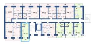 Студия квартира, сданный дом, 26м2, 4/10 этаж