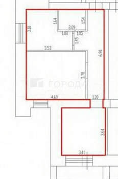 2-к квартира, вторичка, 52м2, 15/16 этаж