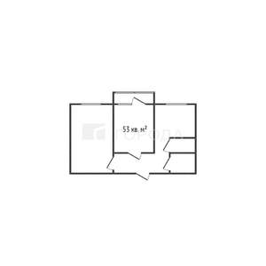 2-к квартира, вторичка, 53м2, 7/10 этаж