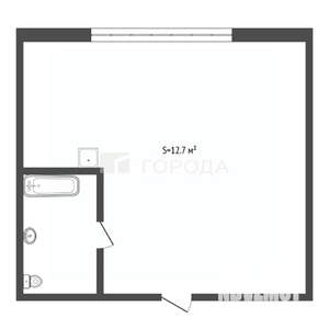 1-к квартира, вторичка, 70м2, 1/5 этаж