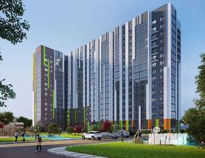 2-к квартира, строящийся дом, 55м2, 8/16 этаж