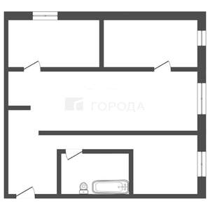 3-к квартира, вторичка, 46м2, 4/5 этаж
