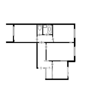 3-к квартира, вторичка, 65м2, 8/9 этаж