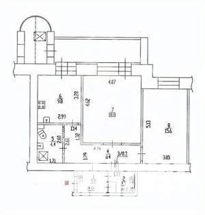 2-к квартира, вторичка, 63м2, 5/10 этаж