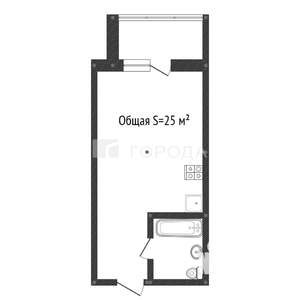 Студия квартира, вторичка, 25м2, 7/15 этаж