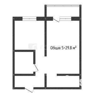 1-к квартира, вторичка, 30м2, 5/5 этаж