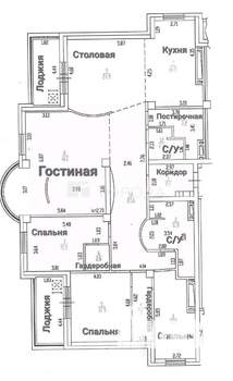 5-к квартира, вторичка, 200м2, 20/24 этаж