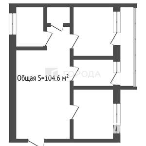 3-к квартира, вторичка, 106м2, 1/10 этаж