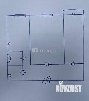 2-к квартира, вторичка, 45м2, 9/9 этаж