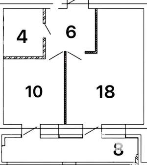1-к квартира, вторичка, 41м2, 11/19 этаж