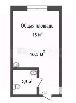 Студия квартира, вторичка, 69м2, 1/9 этаж