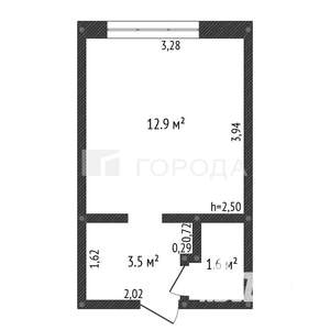 Студия квартира, вторичка, 18м2, 2/5 этаж