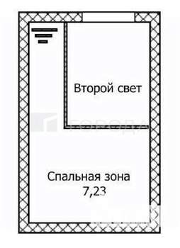2-к квартира, вторичка, 21м2, 1/4 этаж