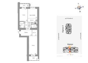 2-к квартира, вторичка, 85м2, 2/12 этаж