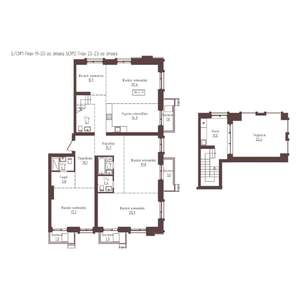 5-к квартира, строящийся дом, 184м2, 23/23 этаж