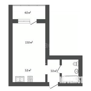 Студия квартира, вторичка, 24м2, 13/18 этаж