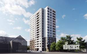 2-к квартира, строящийся дом, 53м2, 2/16 этаж