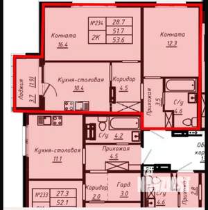 3-к квартира, вторичка, 99м2, 5/15 этаж