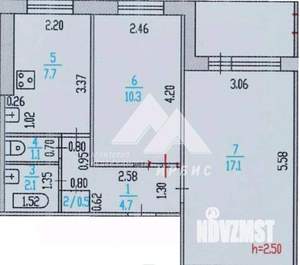2-к квартира, вторичка, 43м2, 6/9 этаж
