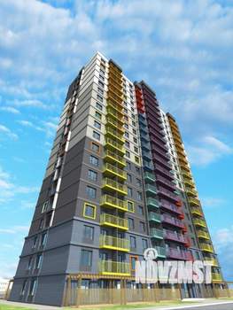 1-к квартира, строящийся дом, 34м2, 17/18 этаж