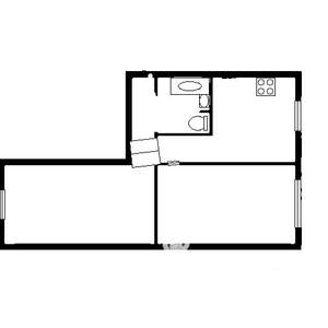 2-к квартира, вторичка, 47м2, 1/12 этаж