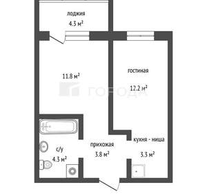 1-к квартира, вторичка, 37м2, 3/10 этаж