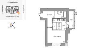 1-к квартира, строящийся дом, 40м2, 9/16 этаж