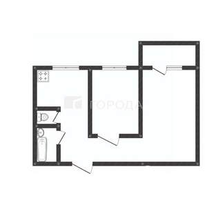 2-к квартира, вторичка, 44м2, 2/5 этаж