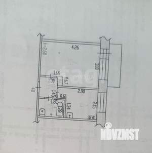 1-к квартира, вторичка, 25м2, 4/5 этаж