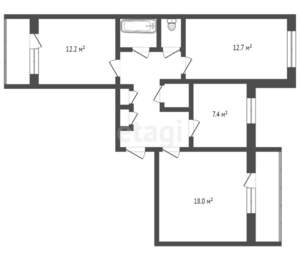 3-к квартира, вторичка, 67м2, 7/10 этаж