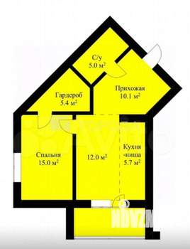 2-к квартира, вторичка, 60м2, 16/16 этаж