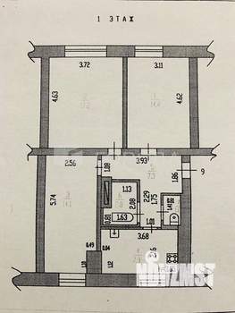 3-к квартира, вторичка, 65м2, 1/4 этаж