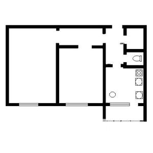 2-к квартира, вторичка, 56м2, 3/9 этаж