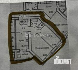 2-к квартира, вторичка, 61м2, 2/16 этаж