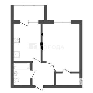 1-к квартира, вторичка, 35м2, 9/10 этаж
