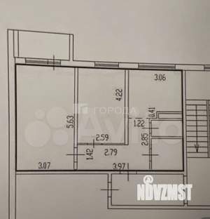 2-к квартира, вторичка, 47м2, 1/5 этаж