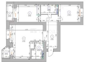 3-к квартира, вторичка, 86м2, 8/17 этаж
